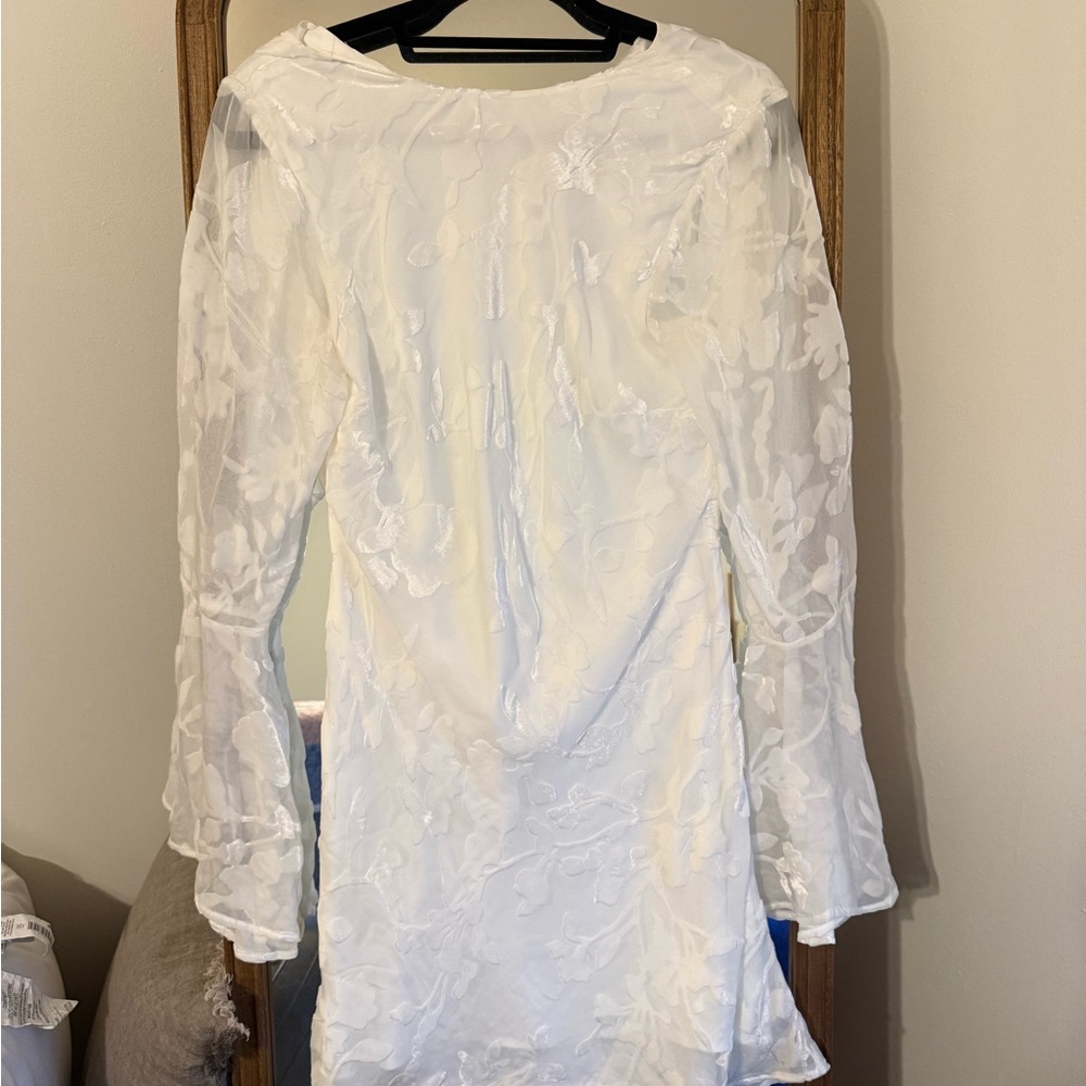 Anthropologie BHLDN White Floral Dress
